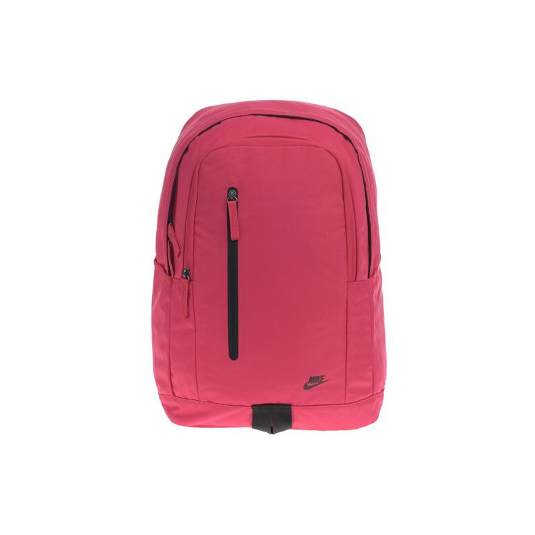 Nike Kleines Logo Studenten Rucksack Mehrschichtig Unifarben Polyester Rucksack Unisex Rucksack Schock-Pink BA5532-666 Impact Powder pink