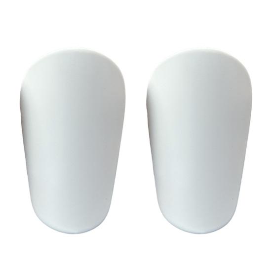 1 Paar leichte Mini-Fußball-Schienbeinschoner, Schutzausrüstung, bequeme, flexible Fußball-Schienbeinschoner für Männer, Frauen, Kinder, Jungen und Mädchen A weiß