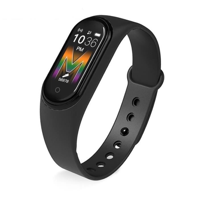 Smartwatch, M5 Smart Armband Sport Fitness Armbanduhr Fitness Tracker Anruf-Musik Smartwatch - Typ M5 Schwarz