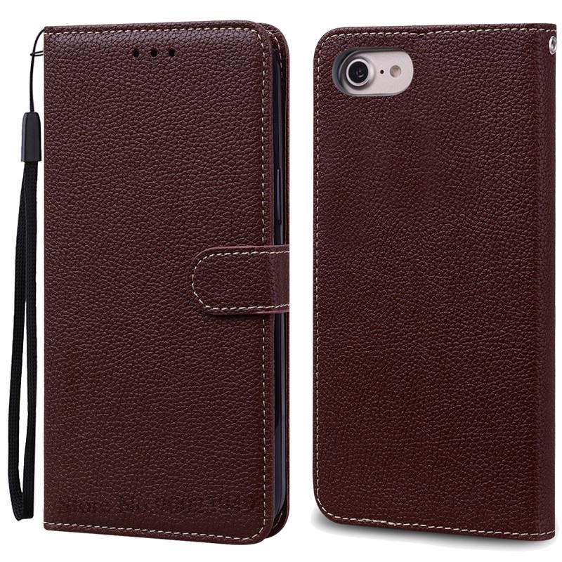 Luxus Brieftasche Hülle für iPhone 6 6S Hülle iPhone 7 8 Plus Weiche Silikon Leder Klapphülle für Coque iPhone 8 7 6 6S Plus Cover Tasche iPhone 6 6S kaffeebraun