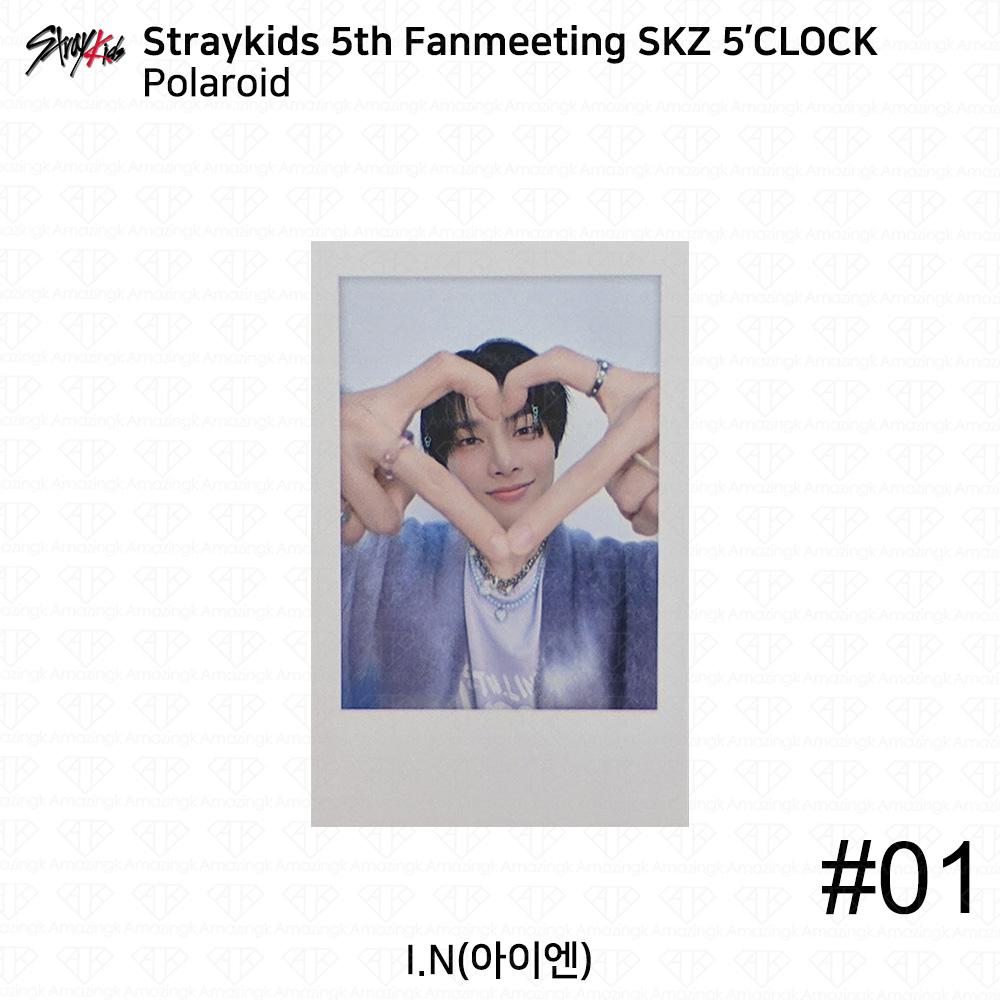 STRAY KIDS 5. Fantreffen SKZ 5'CLOCK Offizielle MD Blechhülle Polaroid KPOP K-POP I.N - Polaroid #1