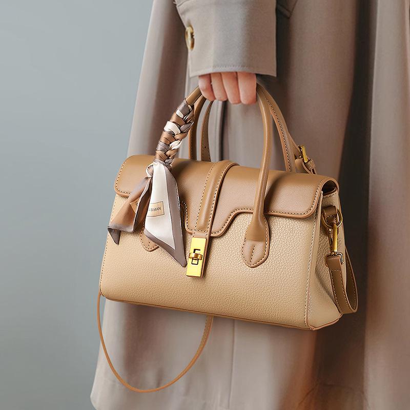Neuer Stil Mode Crossbody Tasche für Damen Tasche Eine Schulter Hochwertiges Gefühl von Großmutter Tasche brown