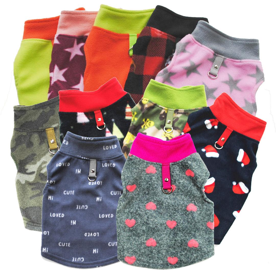 Warmer Kapuzenmantel für den Winter, Thermoweste für Hunde, verdickte Polarfleece-Kleidung für kleine und mittelgroße Hunde, Bulldoggen, Welpen, Hundezubehör M