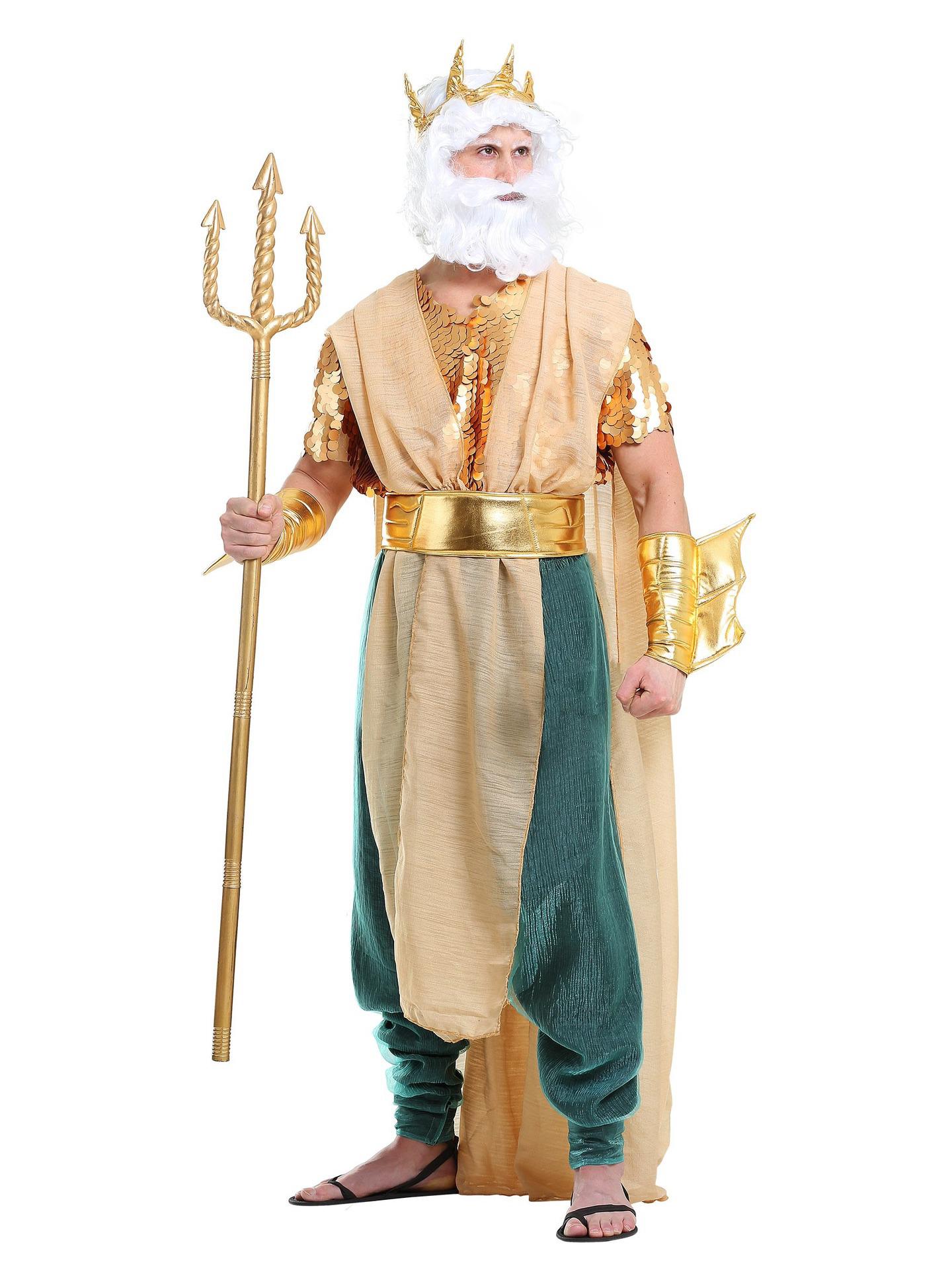 Aquaman & Altes Ägypten Kleopatra Pharao Paar Halloween Kostüme - König, Königin, Kriegsgott Edition L