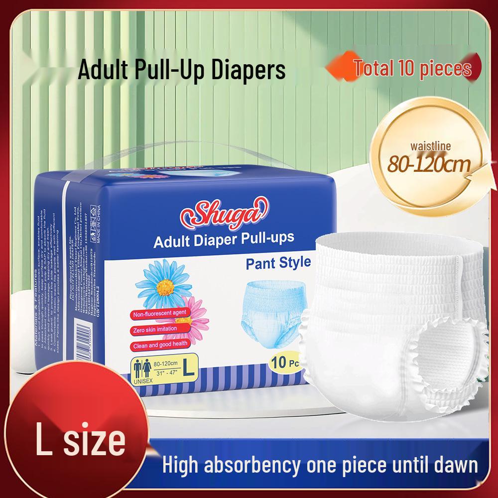 Einweg-Pull-Up-Windeln für Erwachsene: Hohe Absorption, 10er-Packung für Senioren