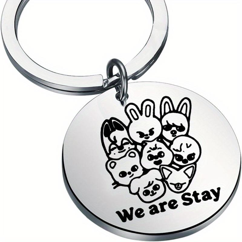 SKZ Charakter Schlüsselanhänger Geeignet für K-POP Fans Geschenk, SKZ Schmuck für Tage Themenbezogen, Stay Fandom Sammlerstück für Rucksäcke 1pc