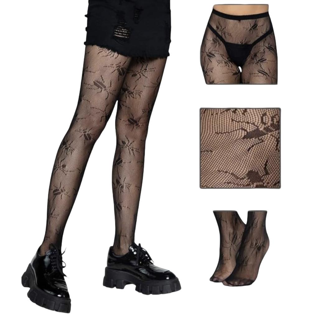 Europäisch-Amerikanische Spinnenkäfer Strumpfhosen Für Damen Kostüme Transparente Body Strumpfhosen Sexy Lenceria Strumpfhosen Femme Collants gray