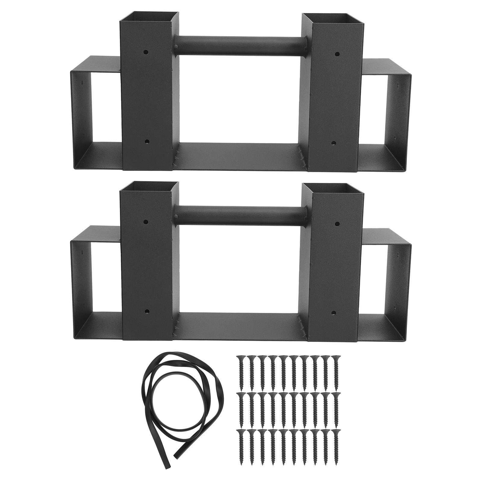 2 stücke Outdoor Brennholz Log Lagerung Rack Halterung Kit Kamin Holz Lagerung Halter mit Schrauben