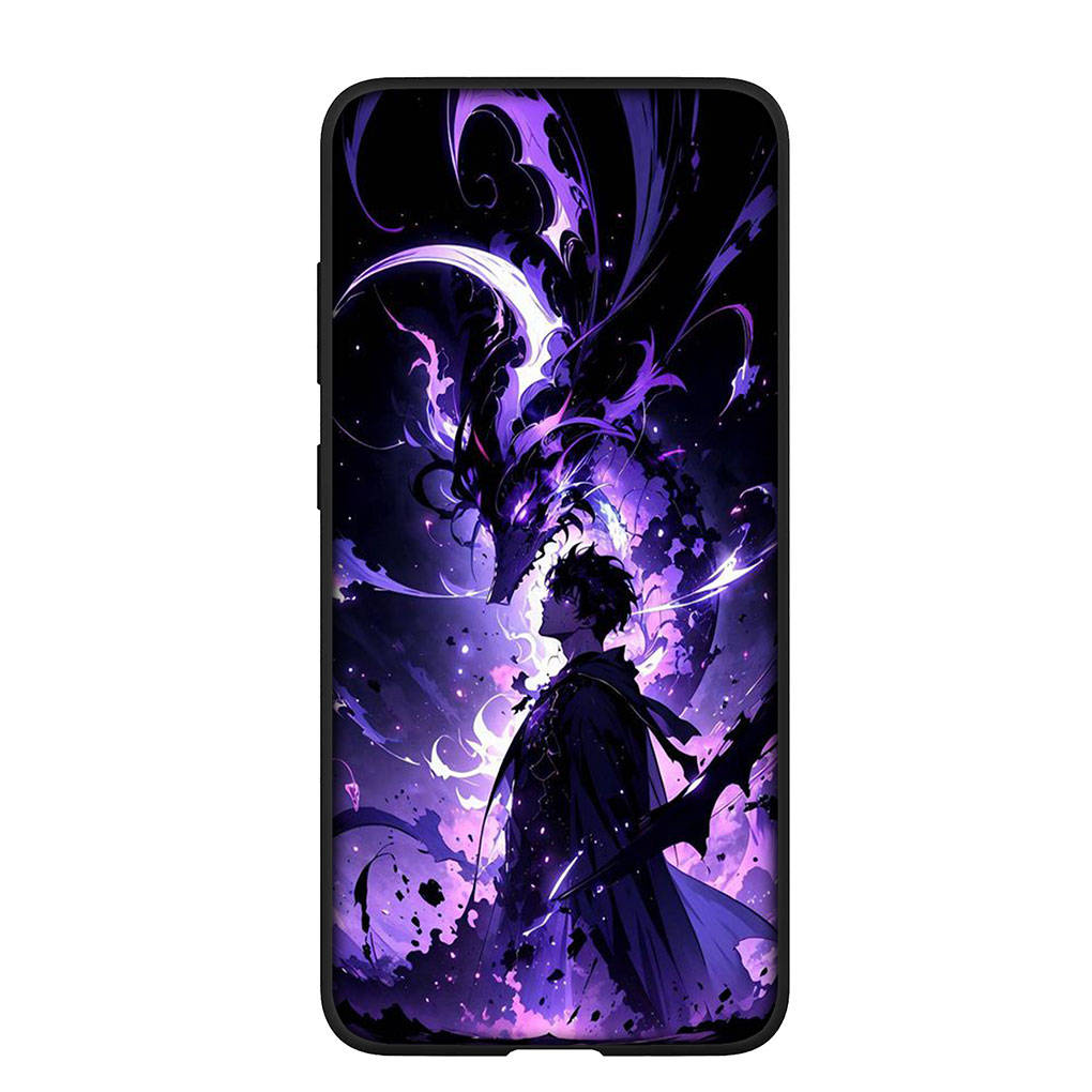 Handyhülle für Samsung Galaxy S24 S23 iPhone 15 14 Xiaomi Redmi Note 13 12 11 8 10 9 Pro Max X XR OPPO Huawei Solo Leveling Anime Sung Jin woo Cover for Samsung Galaxy S23 terra