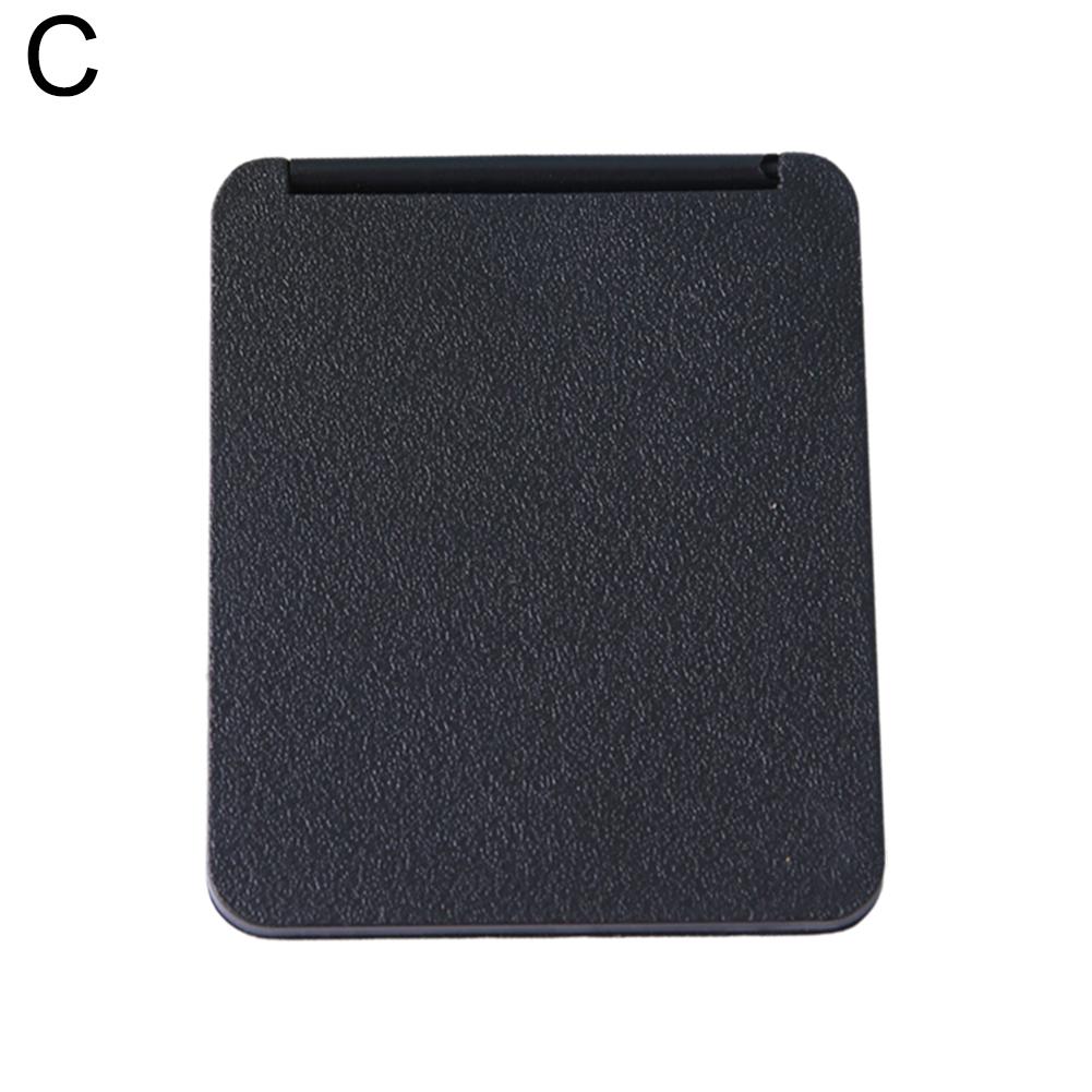 Kunststoff Klapp Spiegel Tasche Mini Tragbare Make-Up Reise Faltbare Spiegel Werkzeuge Hand Spiegel Sm D9G4 black-1pcs
