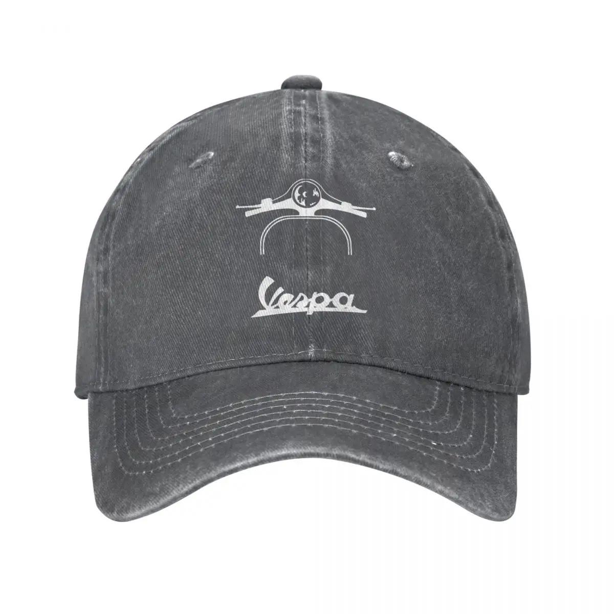 Maglietta Vespa Piaggio Baseball Caps Vintage Distressed Denim Cap Männer Frauen Laufen Outdoor Golf Hüte Kappe Adjustable dunkelgraue