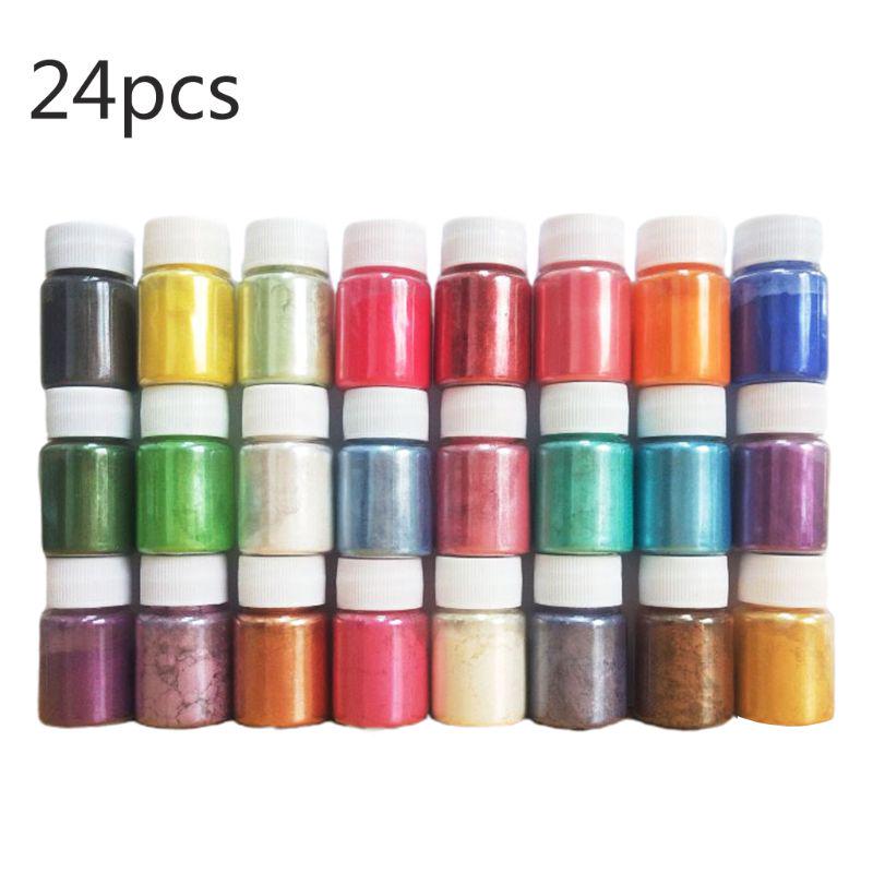 1 Set Perlglanz Glimmer Pulver Epoxidharz Farbstoff Perle Pigment DIY Schmuck Handwerk Seife Machen Zubehör Für Diy Machen