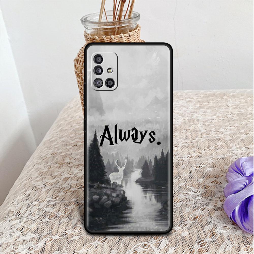 P-Potters Design-Harries-Abdeckung für Samsung Galaxy A52 A12 A32 A51 A21s A71 A13 A53 A22 A31 A72 A03 A02s A41 schwarze Telefonschale Samsung A71 4G
