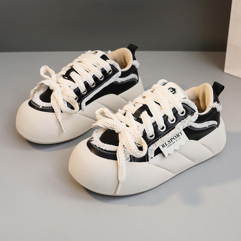 XY-A129 Neue frauen Schuhe Frühling Sommer Bord Schuhe Atmungs Plattform Erhöhte Einfach Tragen Schuhe Bord Schuhe Koreanische Stil Ins Mode 40