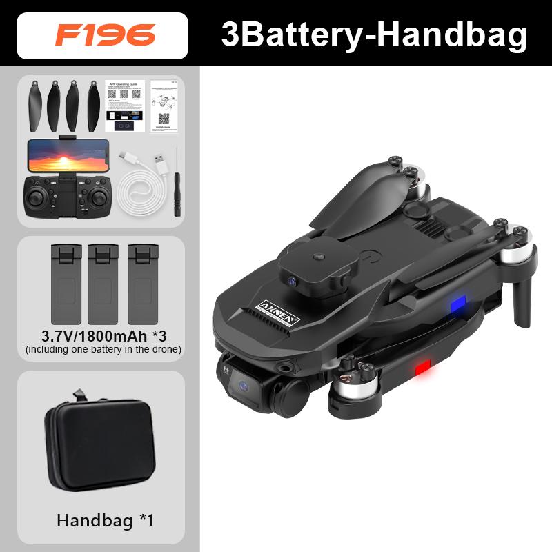 Bürstenlose Drohne, 4K-HD-Frontkamera, One-Touch-Start und -Landung, 360°-Drehung, vierseitige Hindernisvermeidung, mit drei Batterien