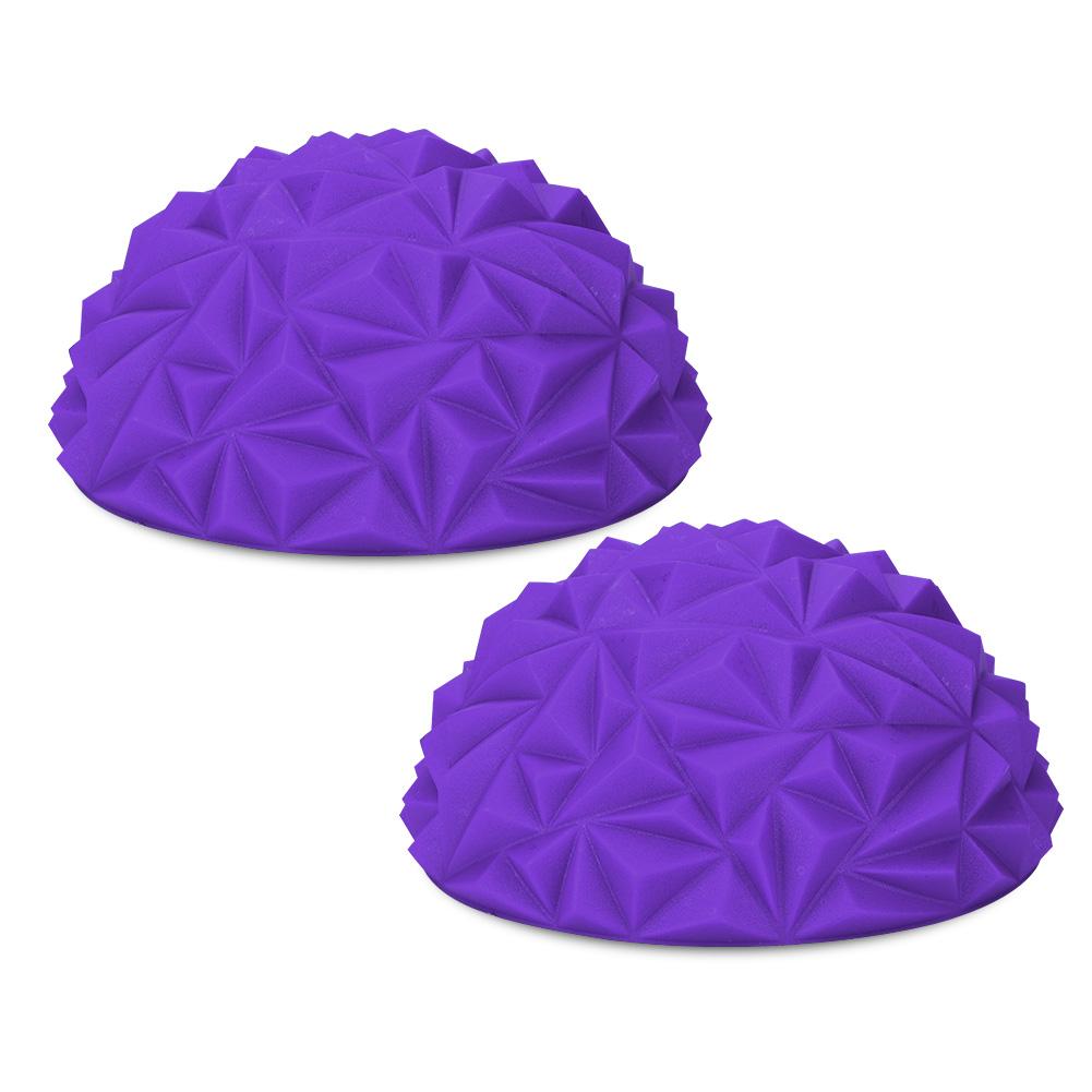 2 Stück Yoga Halbkugel Fitnessgerät Kinder Balance Pods Trainingsspielzeug(lila)