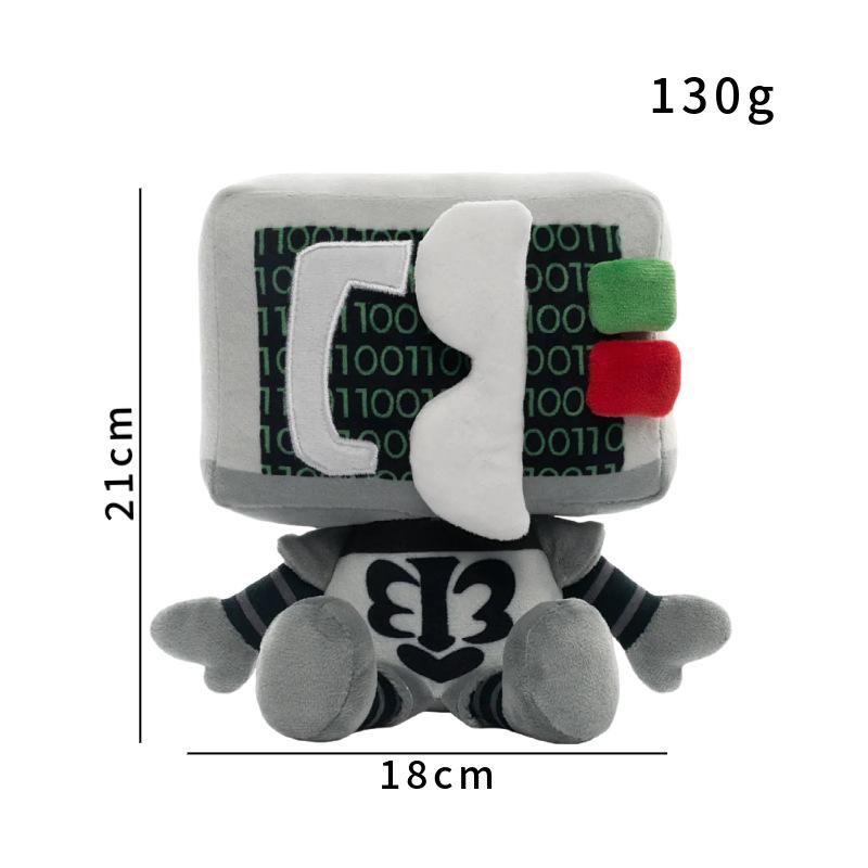 22cm Todestag Killdroid Badware Plüschtier Stofftiere Killdroid Plüschpuppen Dekor Kissen Zubehör Geburtstag Weihnachtsgeschenke gray