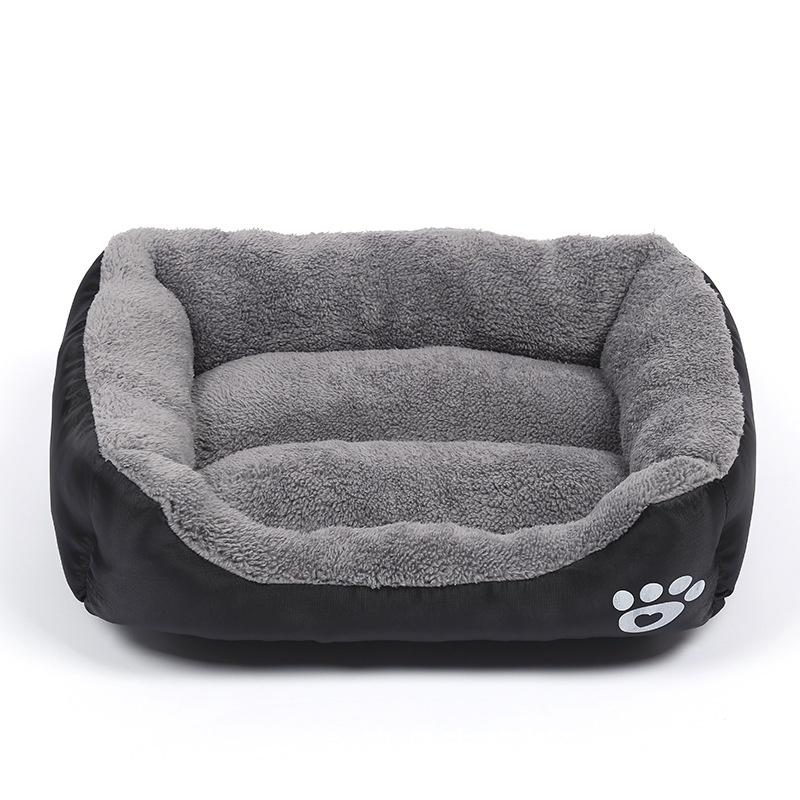 Hund Haustierbett Orthopädisch Große Hundebetten Hundehütte Nest Zwinger Für Katze Xxxl Welpe S(42*32cm) schwarz
