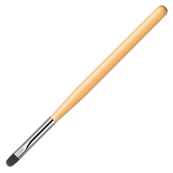 Nagelkunstpinsel, weiche Borsten, fusselfrei, bequemer Griff, praktisch, breite Anwendung, dekorativer Nagelkunstpinsel aus Kunststoff, Werkzeug zum Auftragen von Gelpolitur orange