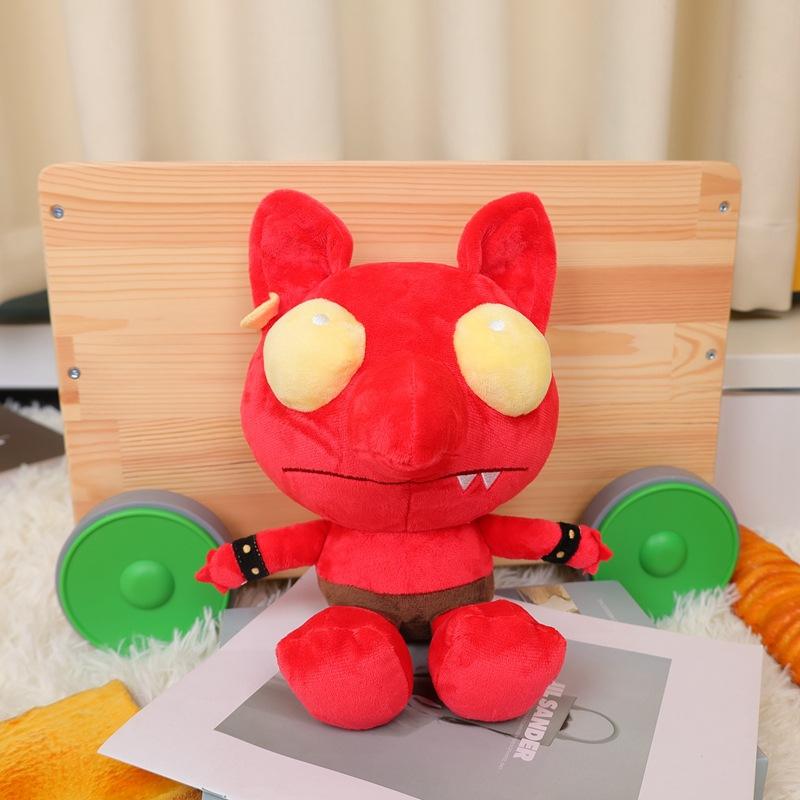 Rote Monster-Puppentür, Roblox-Türspiel, Peripherie-Monster-Plüschtier, Weihnachtsgeschenk, Geburtstag, Wurfkissen, Spielzeug, Familiendekoration 30cm red