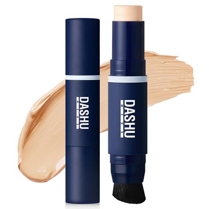 Dashu Multi Cover Stick Foundation für Herren SPF50+ PA++++ 12g – Tonkorrigierender Sonnenschutz-Stick, Koreanisch 01 Light Beige
