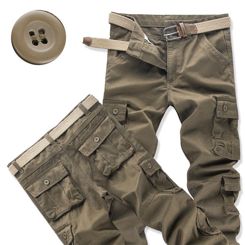 Taktische Hosen für Herren, lässige Cargohose, Outdoor-Sport, Arbeitshose, hochwertige Jogger, Wanderhose, koreanische Jogginghose 29 kamelfarben