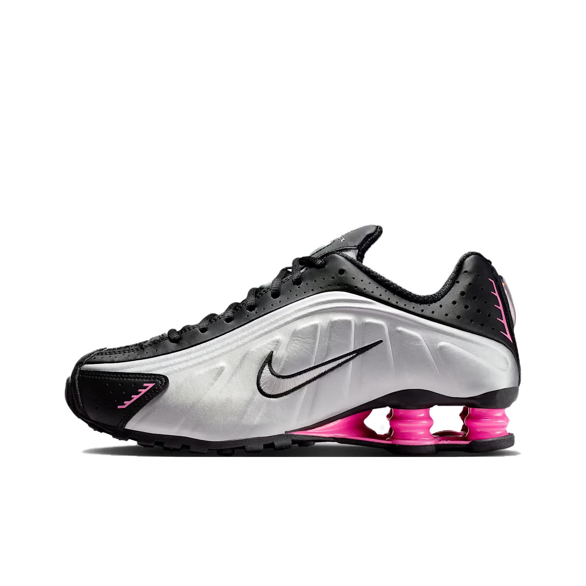 Nike Shox R4 Schwarz Metallic Silber Pinksicle Damen Sneaker AR3565-012 41