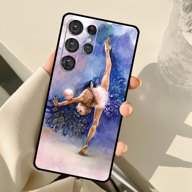 Turnen Ölgemälde Hülle für Samsung Galaxy S22 S21 Ultra Note 20 S8 S9 S10 Note 10 Plus S20 FE S21 FE Hülle Note 20 Ultra