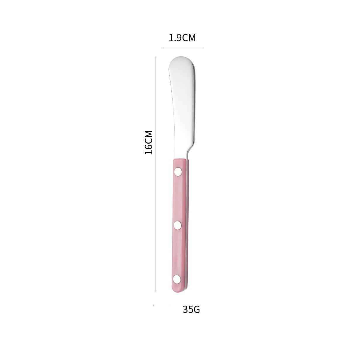 1 stück 304 Edelstahl Käse Butter Messer Westlichen Lebensmittel Brot Marmelade Creme Messer Besteck rosa