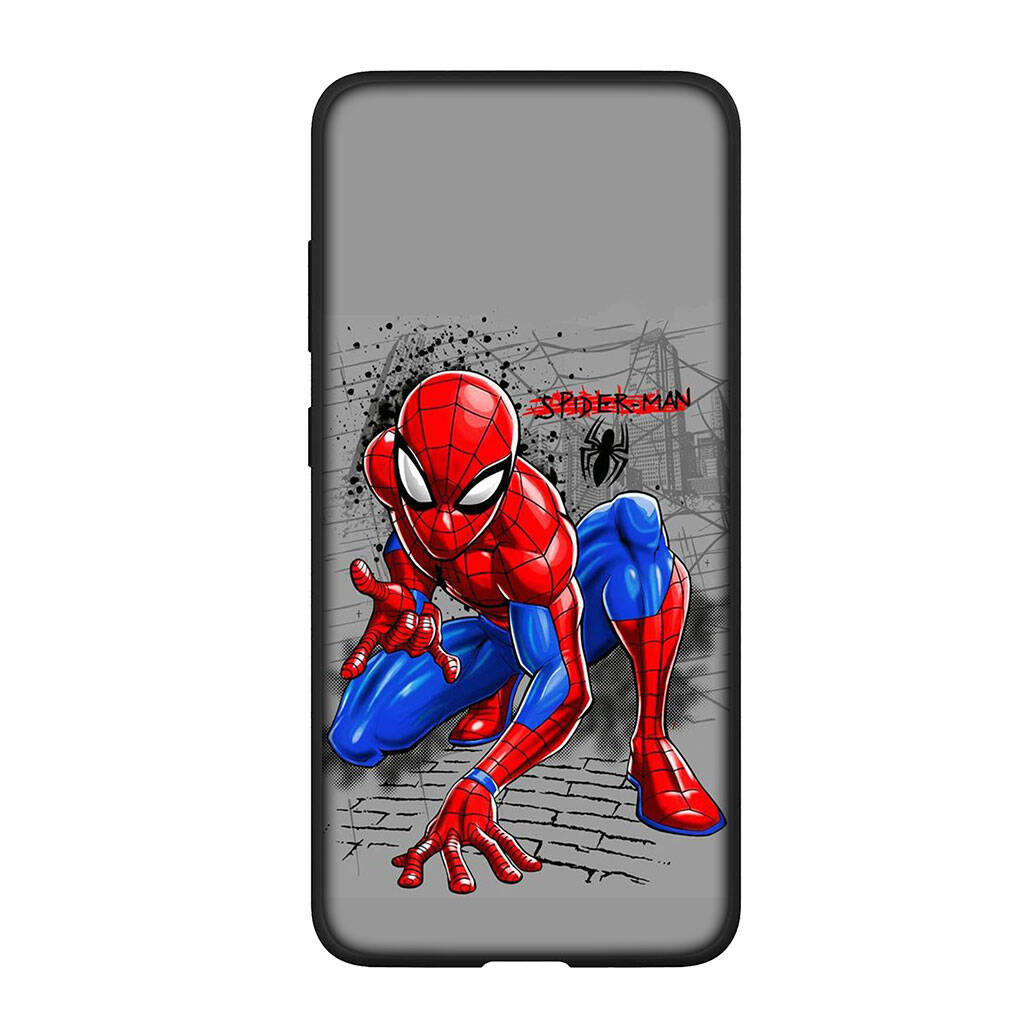 für Samsung Galaxy S25 S24 S23 S22 Ultra FE Plus A17 A37 A57 A56 A55 A06 A16 A15 A36 A26 A35 A05 A25 A54 Handyhülle Marvel Spider Man Spiderman Cover for Redmi Note 12 Pro 5G ceil