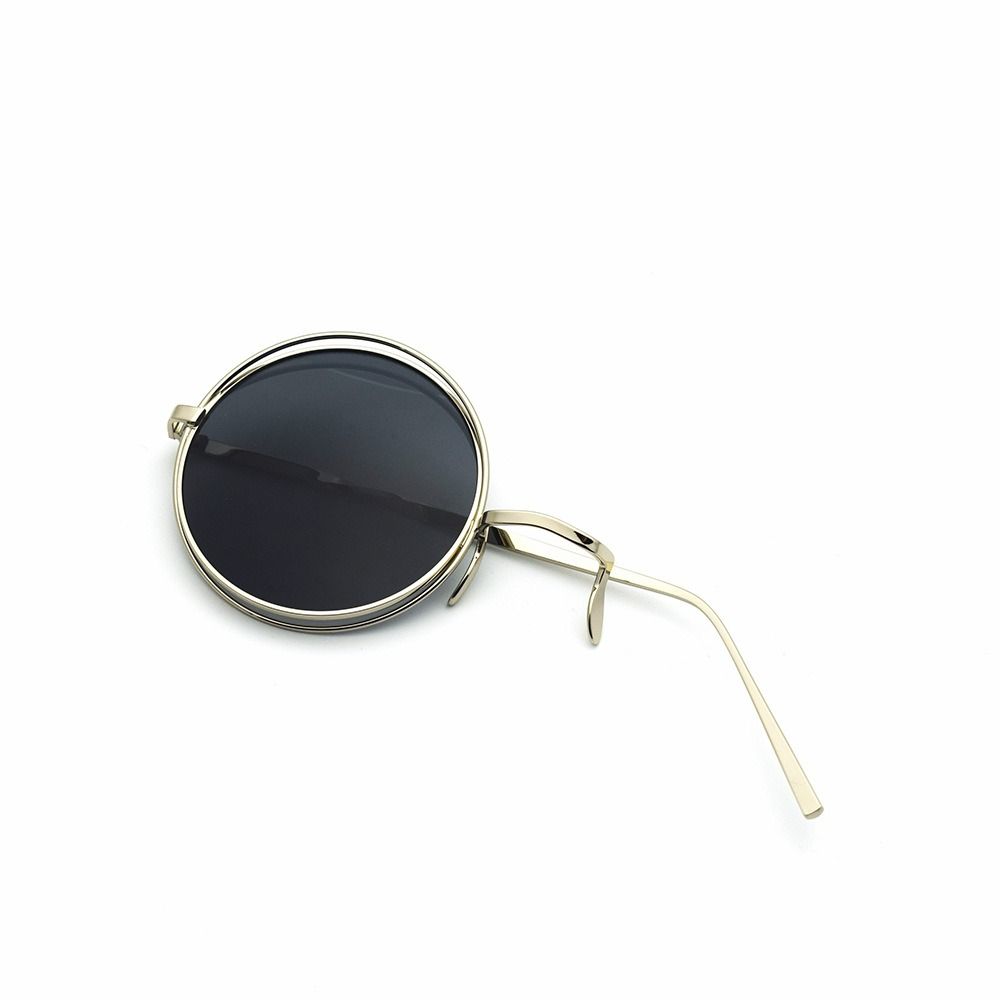 Hochwertiges Anime Monokel Stilvolle Brille Steampunk Stil Retro Cos Brille Punks Britischer Stil Brille Unisex black