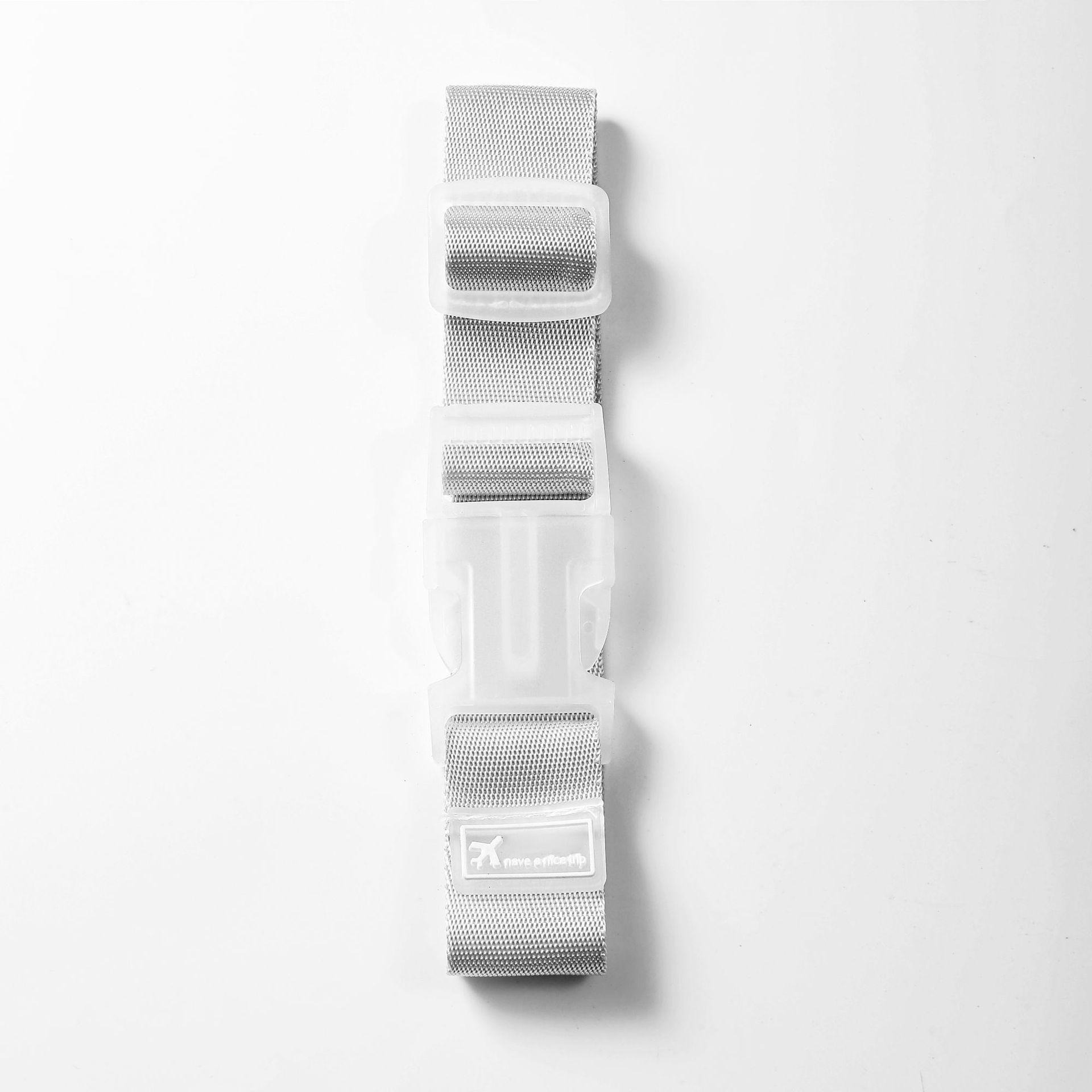 1 Stück Verstellbare Gepäckgurte Nylon Gepäckzubehör Hängende Schnallengurte Koffer Taschengurte Gürtelverschluss Haken Reise 1PCS grau