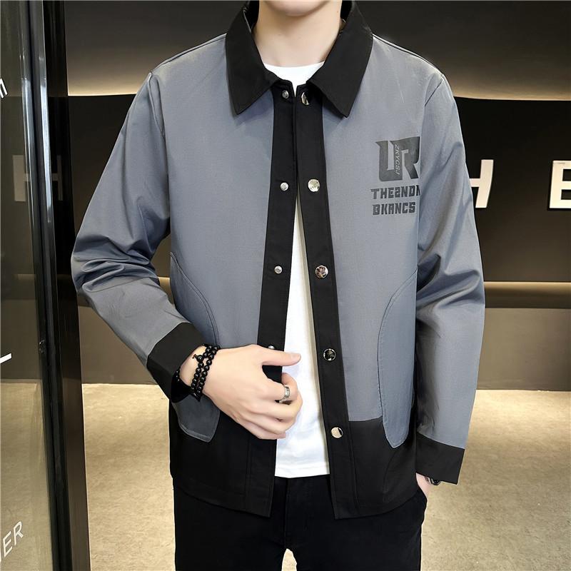 Neue Herbst- und Winter-Reversjacke, Handsome Young and Middle-aged Casual Fashion Jacket, Strickjackenjacke, Herrenbekleidung M