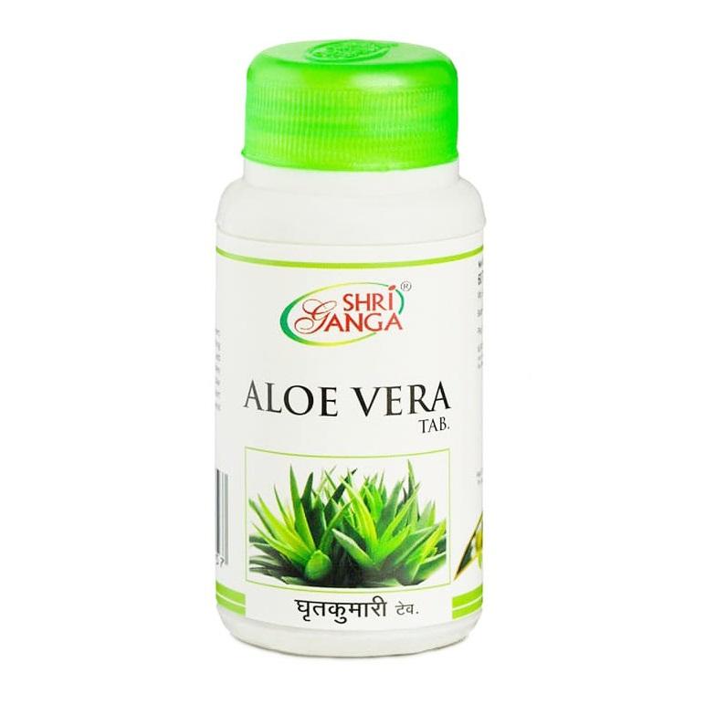 Aloe Vera (60 Tabletten, 500 mg), Aloe Vera, Shri Ganga Apotheke white