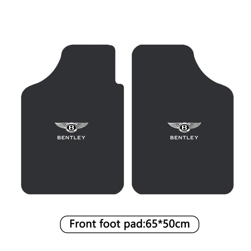 2/4 Stück Auto Logo Fußmatten Vorne Hinten Teppich Anti-Rutsch-Pads Für Bentley Flying Spur Continental GT Bentayga Mulsanne Zubehör