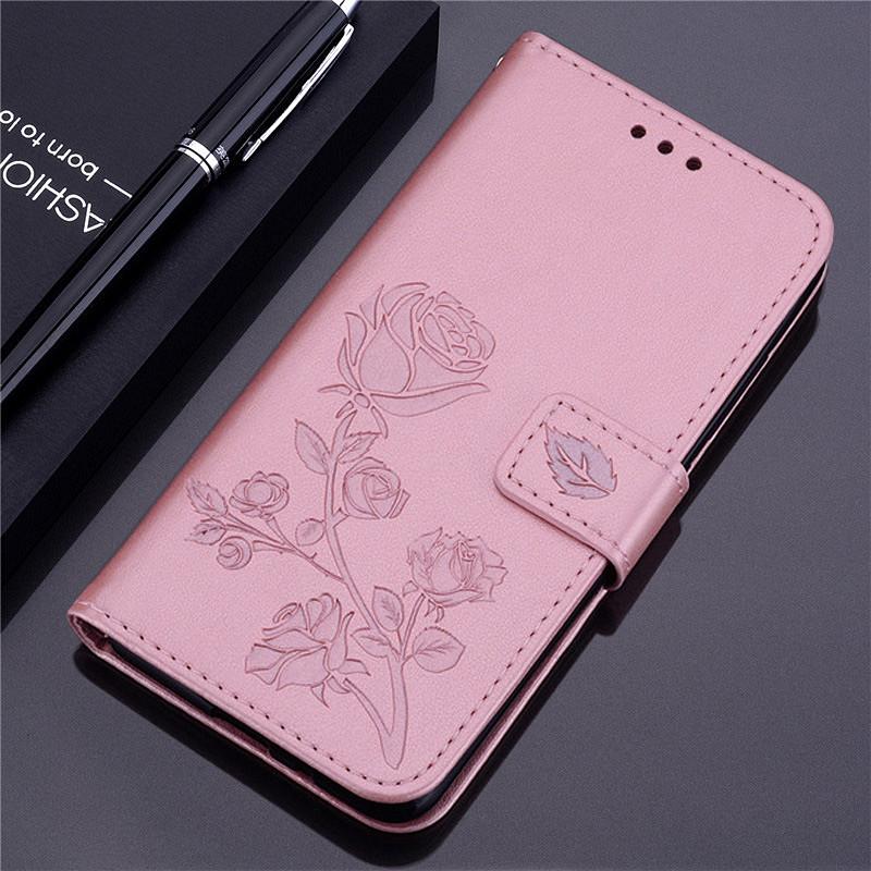 Leder Brieftasche Flip Case für Samsung Galaxy J4 J6 A6 A8 Plus J2 2018 S22 S21 S20 FE S10 S9 S8 Plus S6 S7 Rand A3 A5 J1 J3 J5 J7 A5 2016 2017 S3 S4 S5 Samsung A6 Plus 2018/A6+ rosa