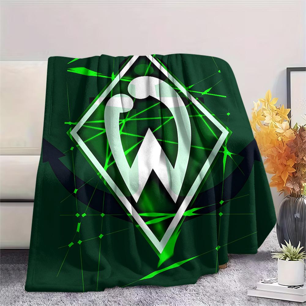 SV Werder Bremen Print Flanelldecke, Hohe Qualität, Bequem für Alle Jahreszeiten, Heimdekoration, Wärme und Komfort, Perfekt für Weihnachtsgeschenke 80cm x 120cm white