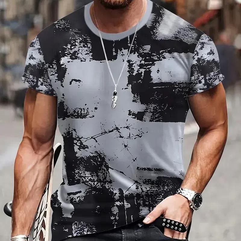 3D Camouflage T-Shirt Männer Kleidung Outdoor Fashion Casual O Hals Kurzarm Sommer Straße Übergroßen Männer Sport Militär T Shirts XL black