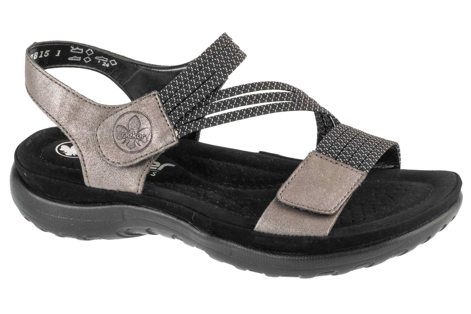 Rieker Sandalen, Damen graue Sandalen 37 grau