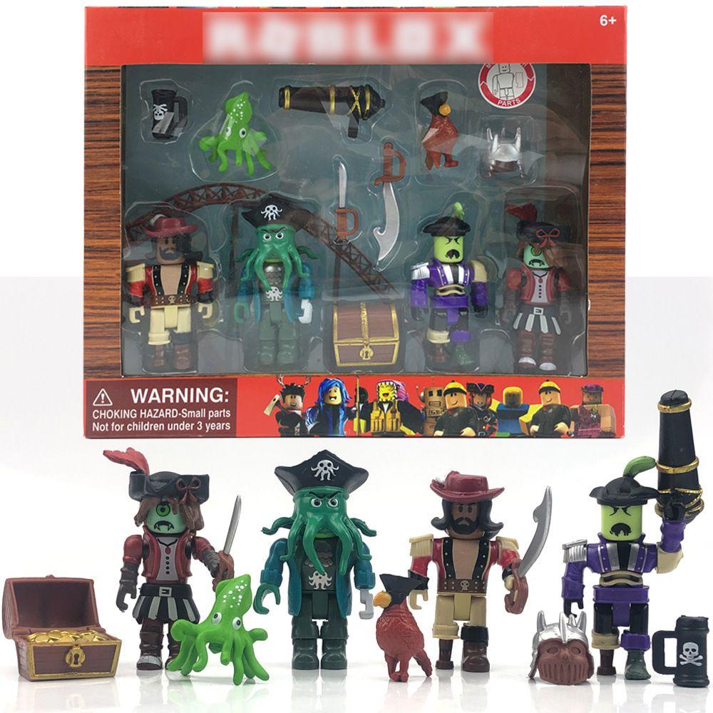 Roblox Figuren Set mit bunten Charakteren und Zubehör für kreatives Spielen Pirates