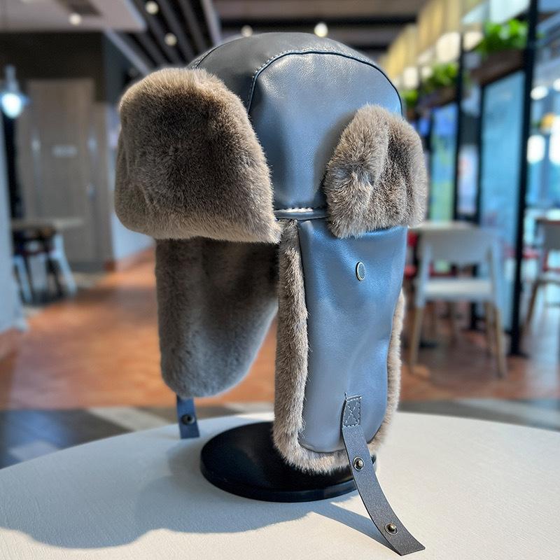 Thunderbolt Mütze Herren und Damen Winter Gepolstert Verdickt Ohrenschutz Mütze Radfahren Outdoor Ski Ins Warm Kalt Baumwollmütze One Size