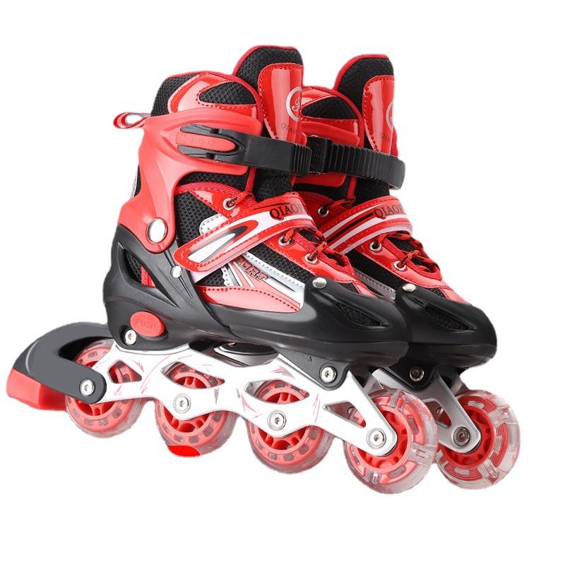PVC Kinder Skates Universal Rollschuhe Erwachsene Pulley Speed Skating Rollschuhe Schiebe Runaway Schuhe M (size 33-37)
