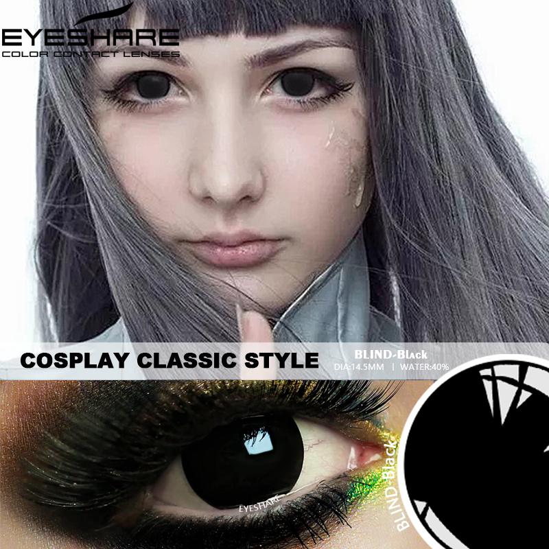 EYESHARE Farbige Kontaktlinsen für die Augen, 1 Paar, Anime, Cosplay, farbige Linsen, WEISS, Rot, Halloween-Linsen, Kontaktlinsen, Beauty-Make-up