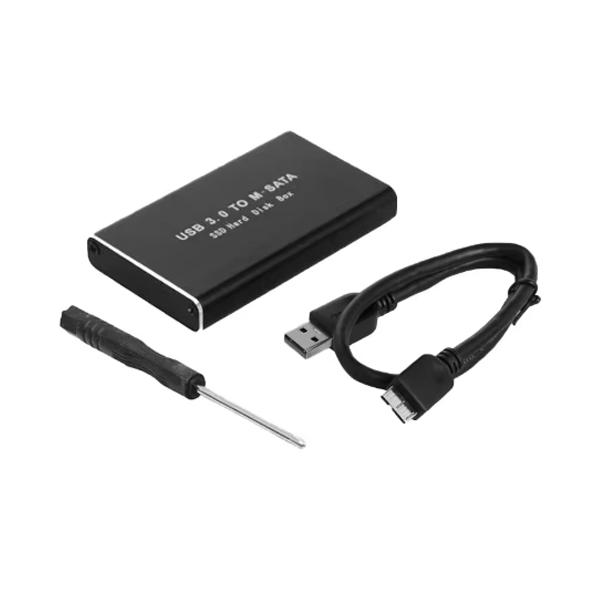 mSATA zu USB 3.0 SSD Gehäuse Mini SATA USB Adapter Externes Solid State Disk Gehäuse für PC Laptop 30x50 mSATA HD Festplatte