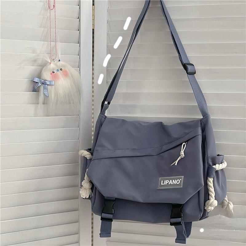 Nylon Handtaschen Schulter Tasche Große Kapazität Umhängetaschen für Teenager Mädchen Männer Harajuku Messenger Tasche Student Schule Taschen Sac