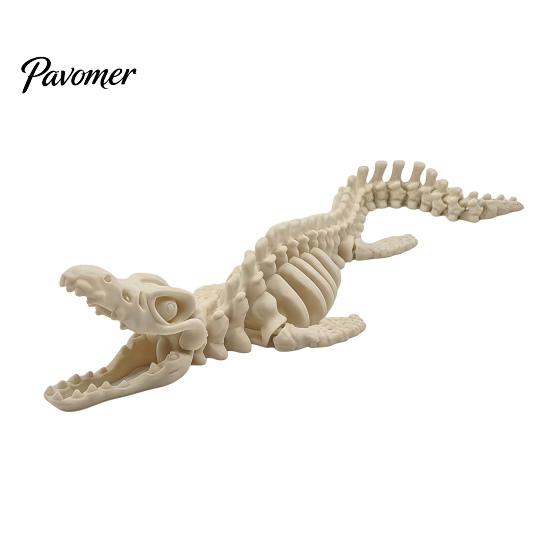 Aquarium Zubehör Dinosaurierskelett Dekoration, 3D Gedrucktes Dino Knochen Modell Körper Figur für Aquarium, Landschaftsgestaltung 20cm beige