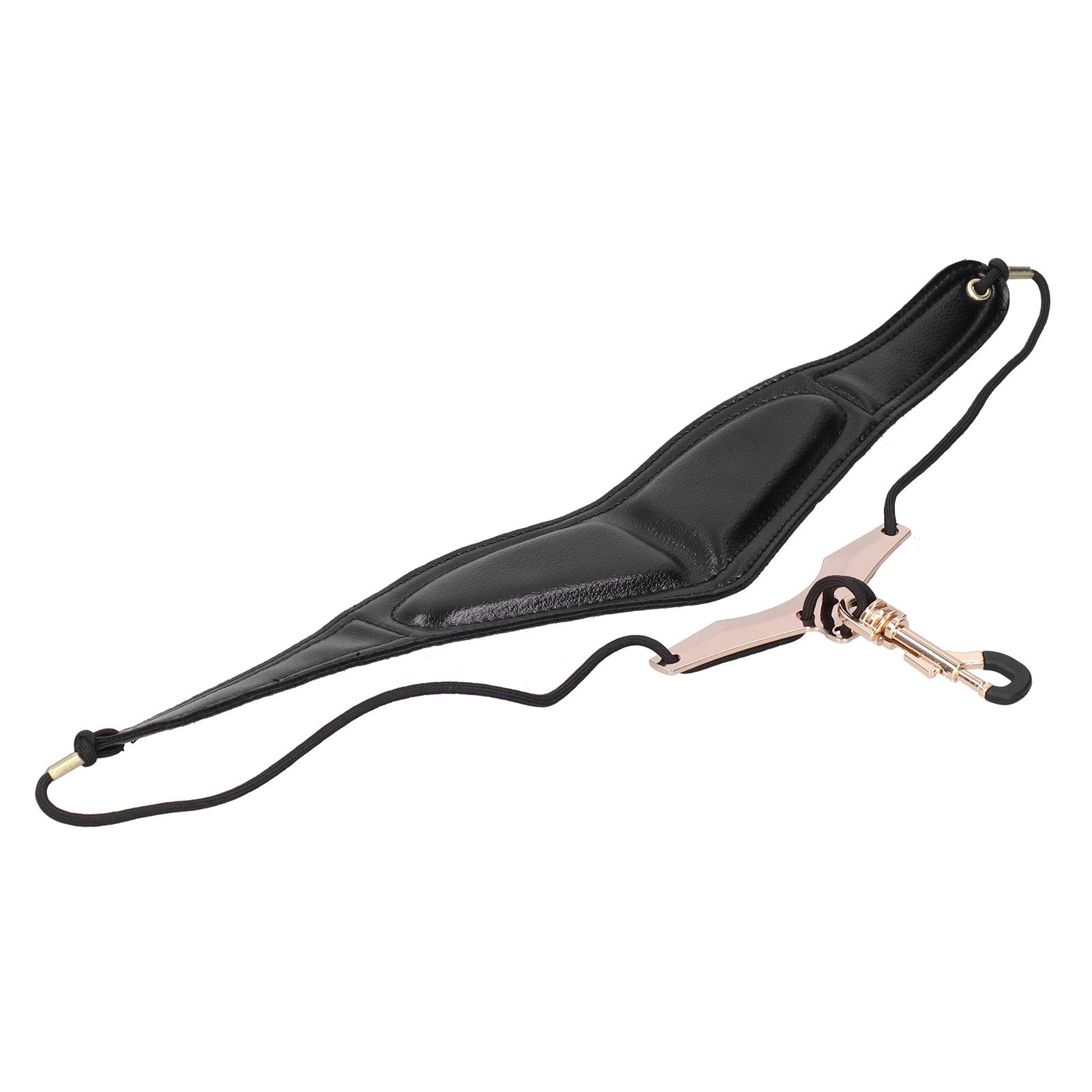 Saxophon Neck Strap Sax PU Leder Sax Schulter Harness Strap für Sopran Tenor Alto Saxophon