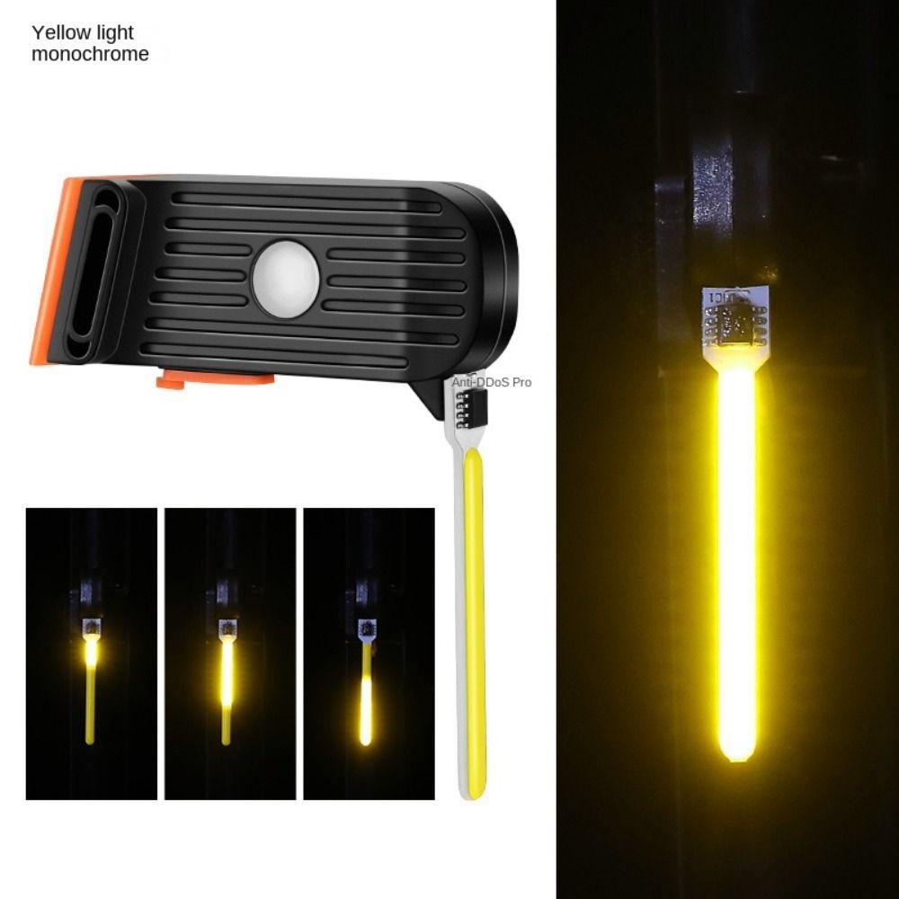 Aufladbares LED-Fahrrad-Rücklicht, ultrahelles Mountainbike-LED-Warnlicht, Fahrradlicht, Fahrrad gelb