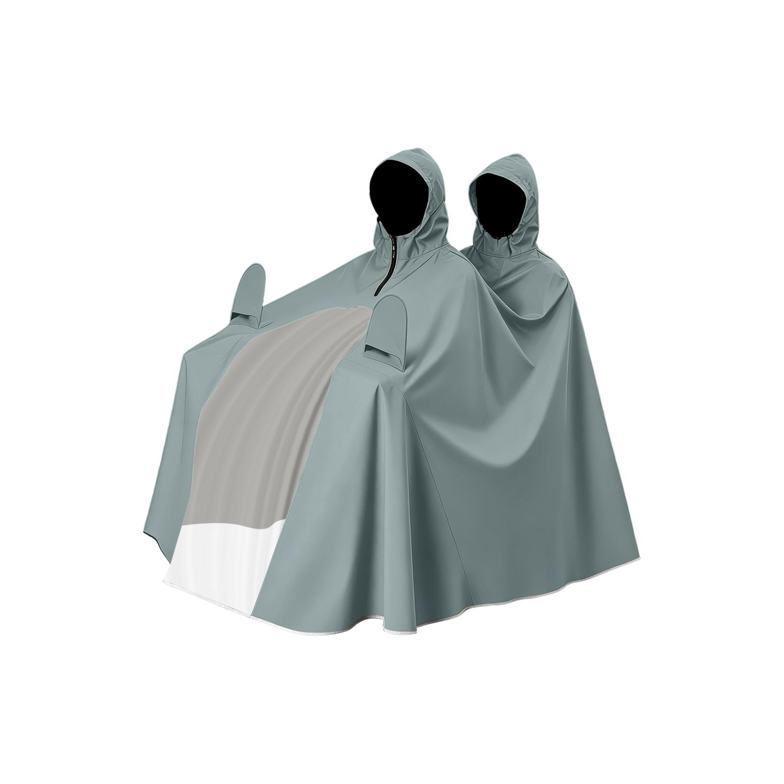 Regenponcho für zwei Personen, extra groß, lang, Ganzkörper für Motorräder, Roller One Size