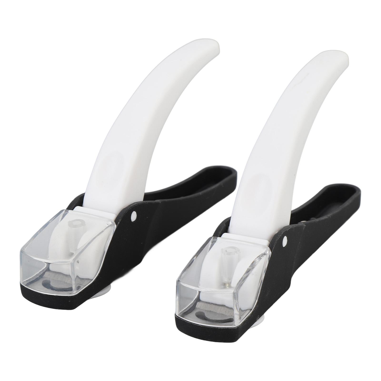 2 Stück Falschnagelknipser Nagelspitzenknipser Edelstahl U-förmiger französischer Nagelschneider für Nagelstudio